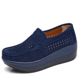 Shoes Leather Sneakers Women Shoes
