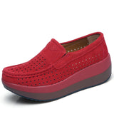Shoes Leather Sneakers Women Shoes