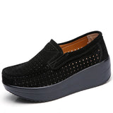 Shoes Leather Sneakers Women Shoes