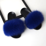 Shoes Fox Fur Sandals Slippers House Women Shoes