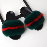 Shoes Fox Fur Sandals Slippers House Women Shoes