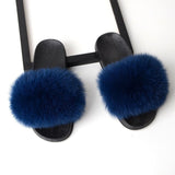 Shoes Fox Fur Sandals Slippers House Women Shoes