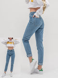 Jeans High Waist Denim Pants