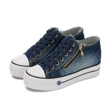 Shoes Summer Canvas Sneakers Thick Bottom Denim Women Shoes