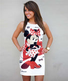 Women Dress O-Neck Camouflage Mini Slim Dress