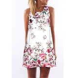 Women Dress O-Neck Camouflage Mini Slim Dress