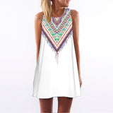 Women Dress O-Neck Camouflage Mini Slim Dress