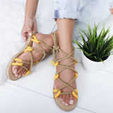 Shoes 7CM Heel Lace Up Sandals  Summer Women Shoes