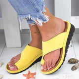 Shoes Leather Casual Soft Big Toe Orthopedic Sandal Shoes
