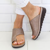 Shoes Leather Casual Soft Big Toe Orthopedic Sandal Shoes
