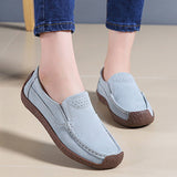 Shoes Leather Sneakers Lace-up Summer Women Shoes