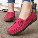 Shoes Leather Sneakers Lace-up Summer Women Shoes