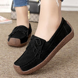 Shoes Leather Sneakers Lace-up Summer Women Shoes