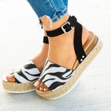 Shoes Leopard High Heels Summer Sandals Women Shoes
